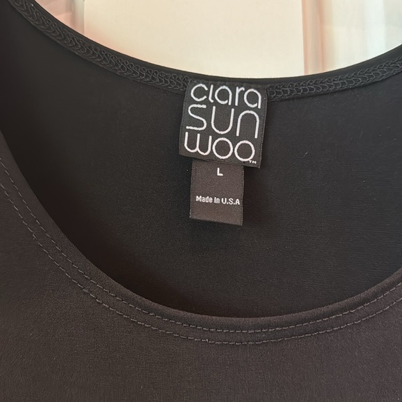 Ciara Sun Woo Black Large Sleeveless Tunic Tank - Picture 2 of 2